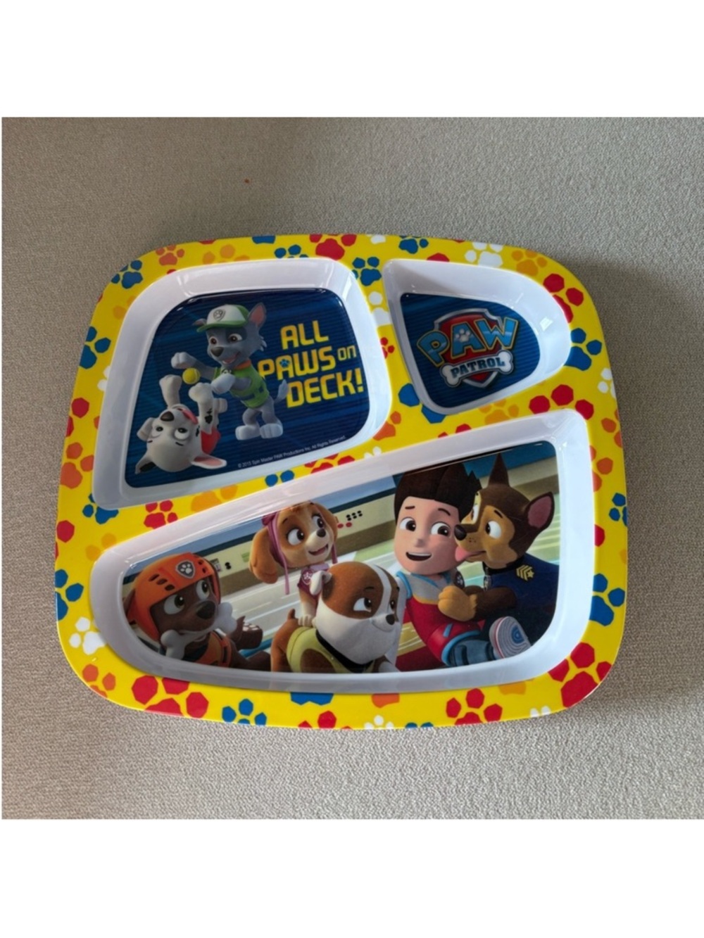 Zak Designs Paw Patrol Kids Divided Plate